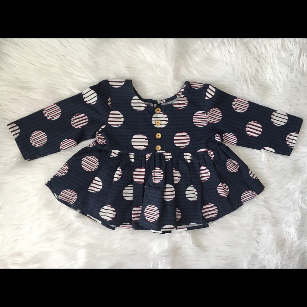 Handmade frock top for baby girl